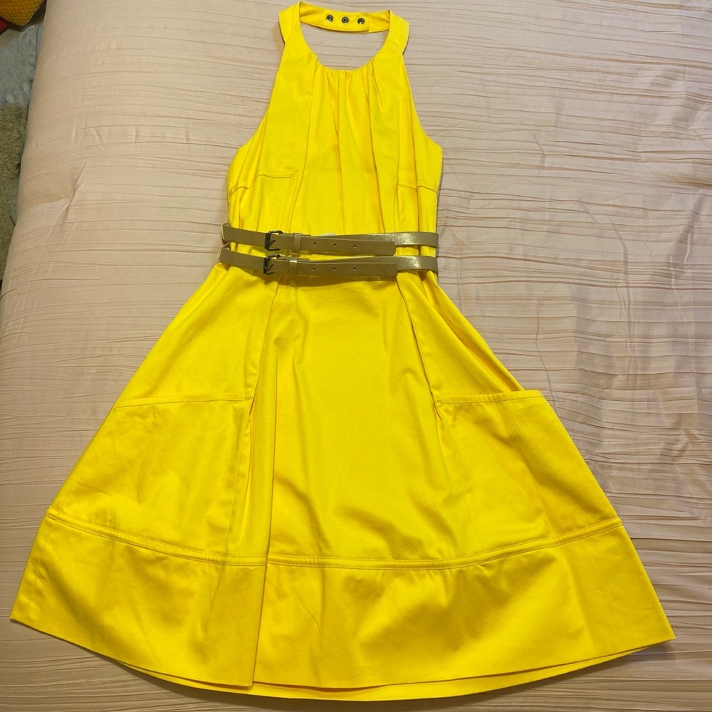 Dandelion Yellow Jessica Simpson Halter Top Sundress Size 2